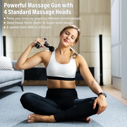 Morelax Massage Gun with Heat and Cold,Electric Handheld Hot and Cool Massage Gun with Carry Case,Percussion Deep Tissue Muscle Massager for Athletes Muscle Recovery, Gift Ideal
