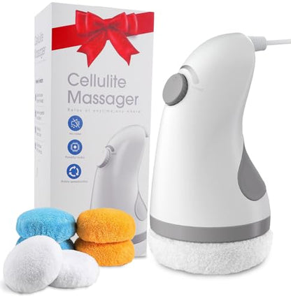 Cellulite Massager, Body Sculptor for Belly Fat with 6 Skin Friendly Washable Pads Handheld Body Sculpting Machine