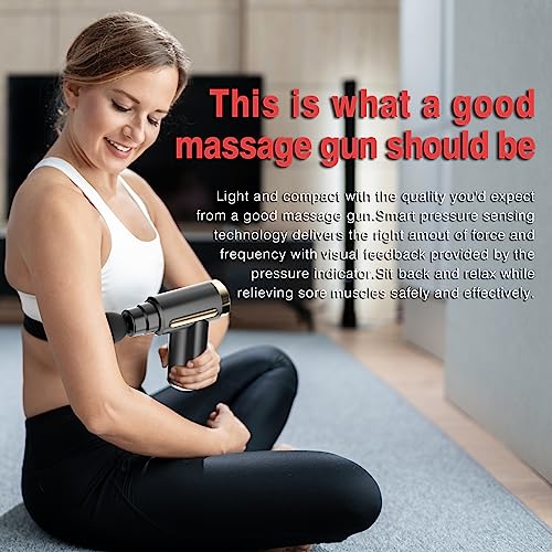 Morelax Mini Massage Gun,Cordless Handheld Deep Tissue Muscle Massager 6 Speeds Percussion Massage Device Super Quiet